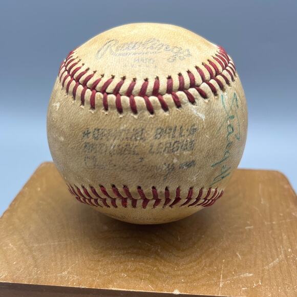 Vtg 1970s Rawlings Official Game Baseball Feeney WILLIE STARGELL SIGNED Pirates - Picture 3 of 8